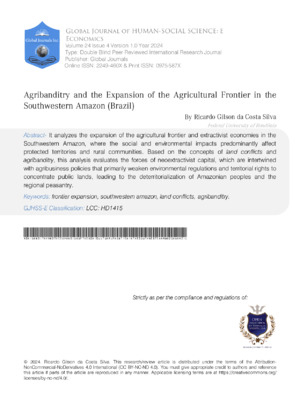 Agribanditry and the Expansion of the Agricultural