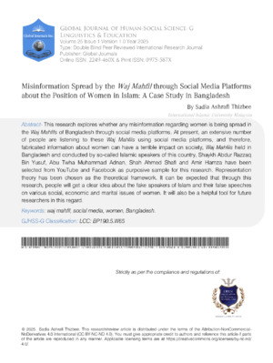 Misinformation Spread by the Waj Mahfil