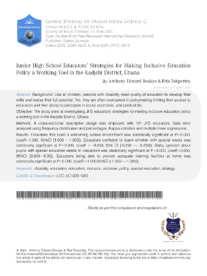  Junior High School Educators’ Strategies