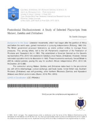  Postcolonial Disillusionment 