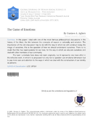 The Game of Emotions