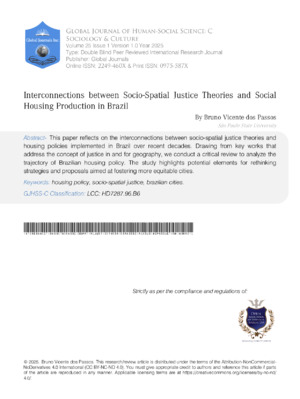 Interconnections Between Socio-Spatial Justice