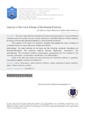 Analysis of the Color Scheme